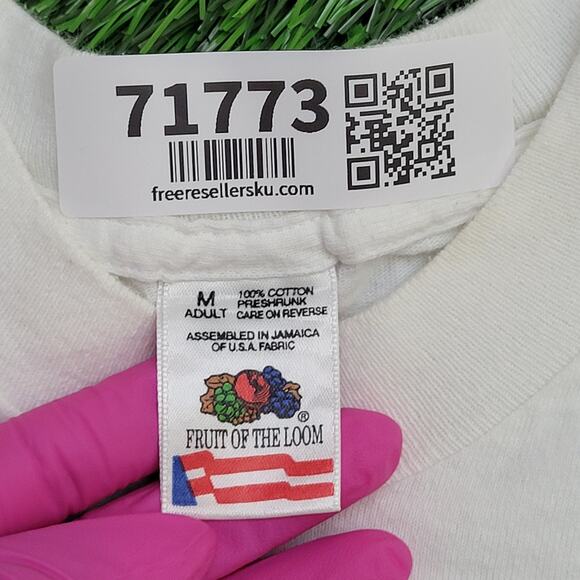 Vintage 90s Beales Street Blues Festival Shirt Medium 19x26 White - Picture 8 of 16